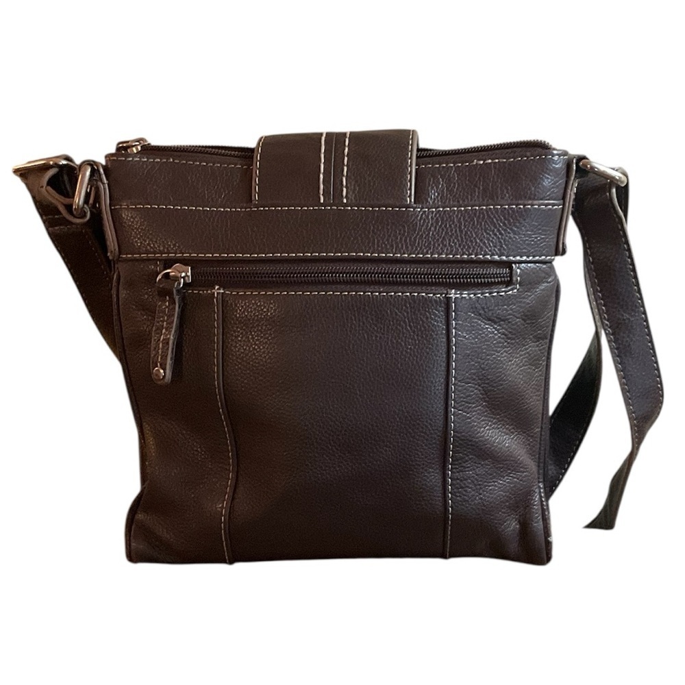 Tignanello Vintage Leather Brown Crossbody Bag - Picture 3 of 9